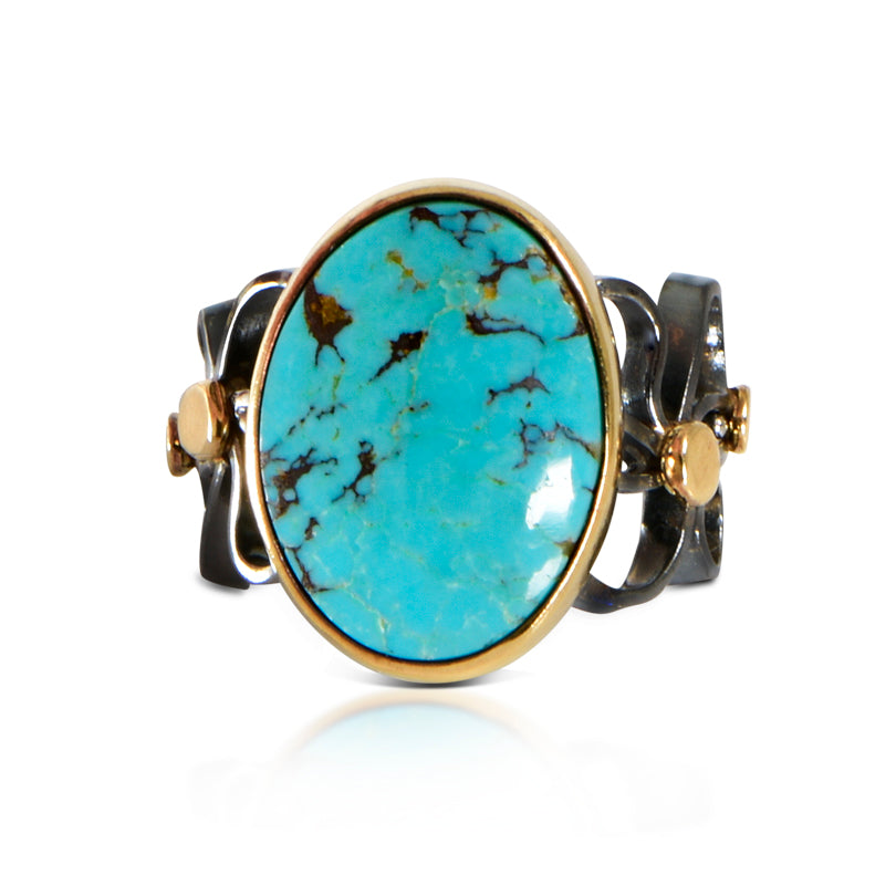 Turquoise Argentium Ring