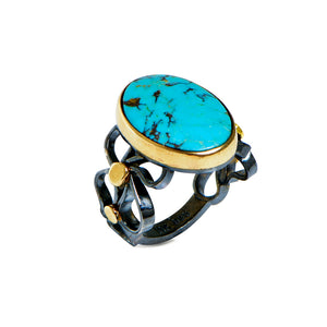 Turquoise Argentium Ring