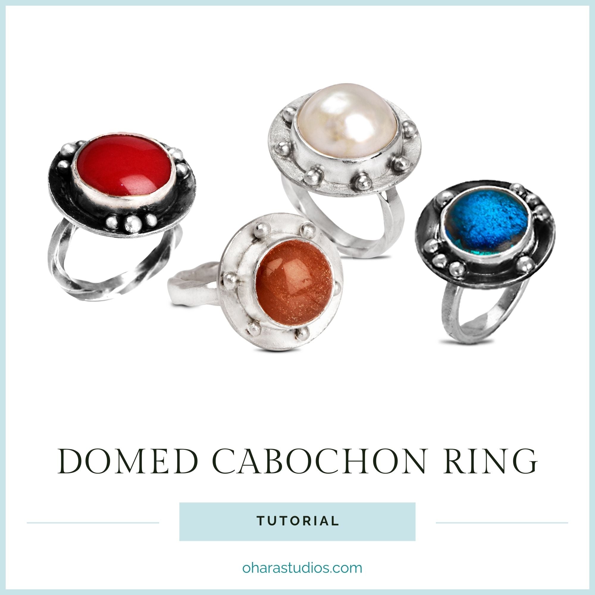 Domed Cabachon Ring Tutorial-  COMING SOON