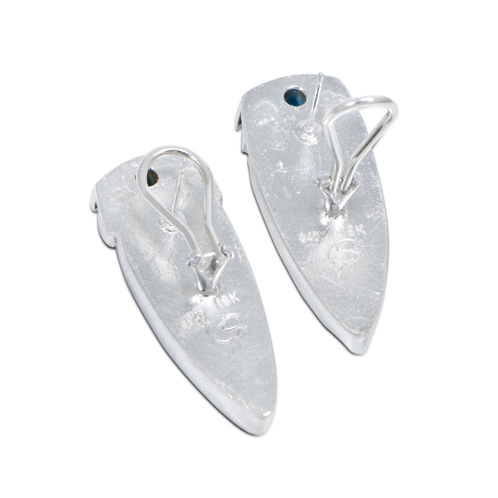 Birds Eye Blue Earrings