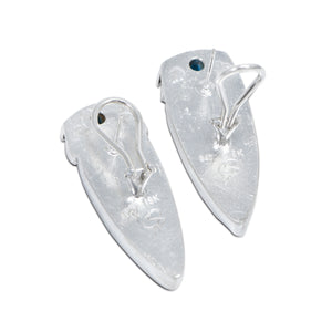 Birds Eye Blue Earrings