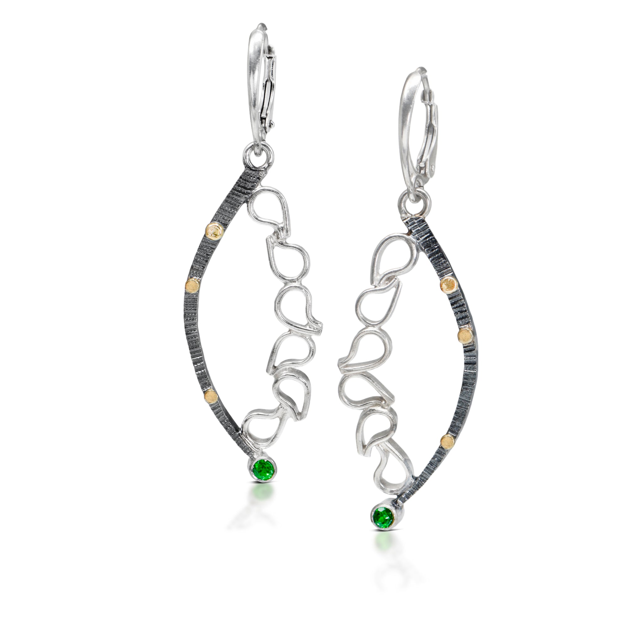 Argentium Bridge Earrings