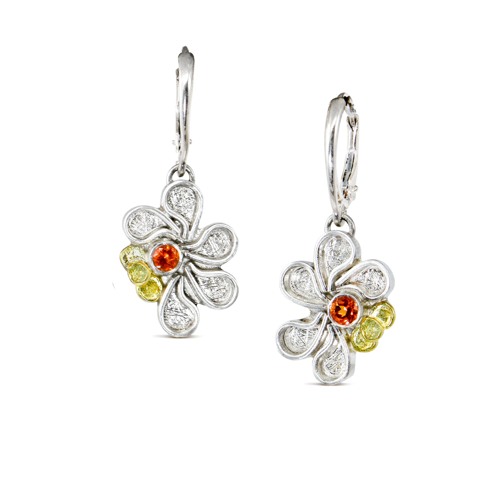 Fire Opal Sprinkle Earrings