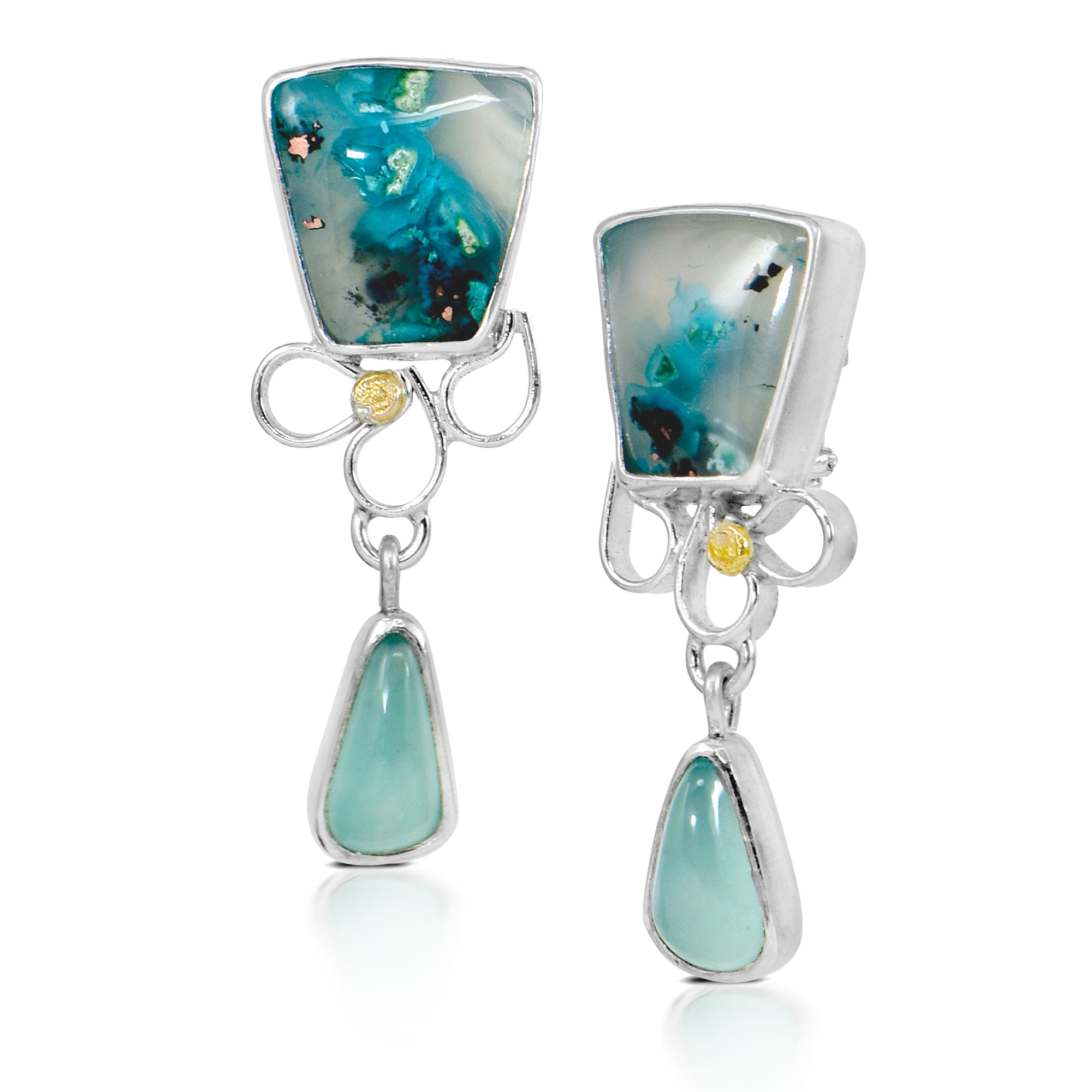 Confetti Chrysocolla Earrings