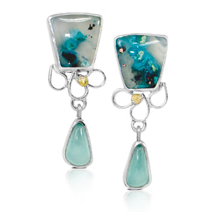 Confetti Chrysocolla Earrings