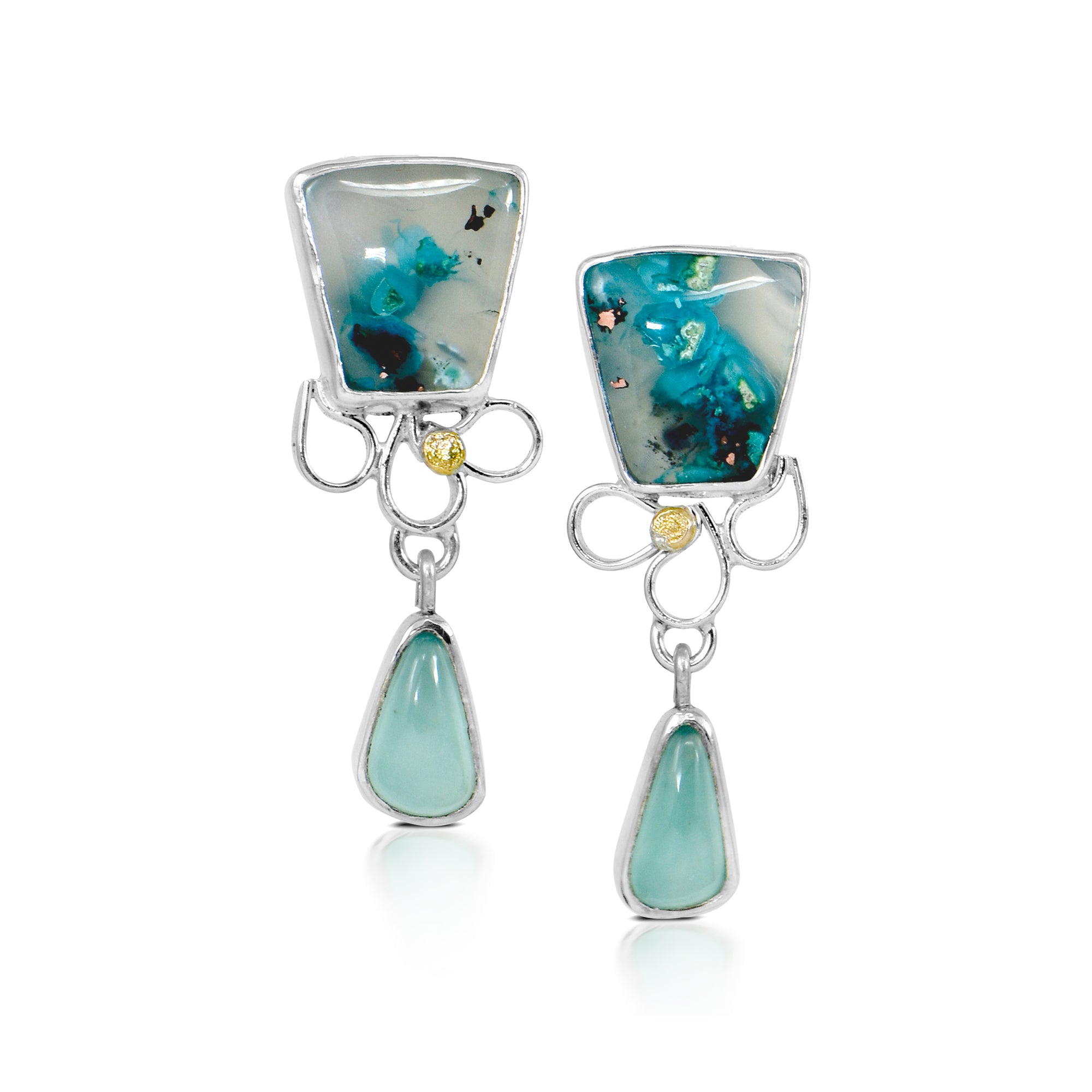 Confetti Chrysocolla Earrings