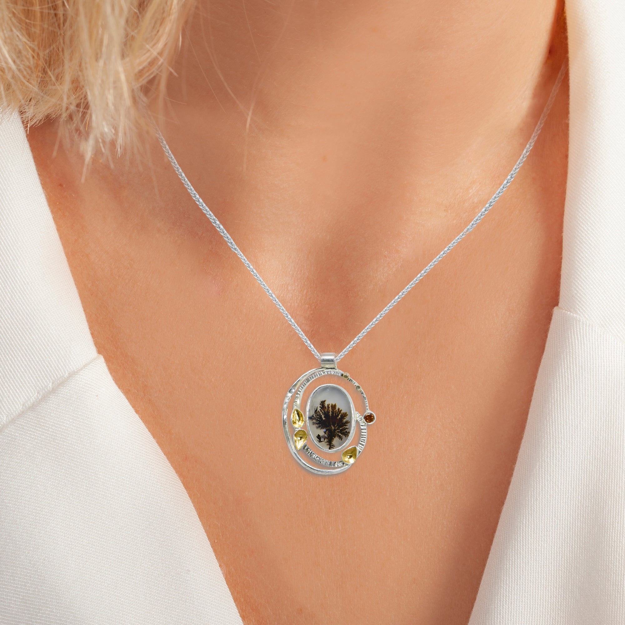 Dendritic Whirlpool Pendant