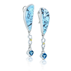 Ocean Blue Turquoise Earrings