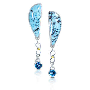 Ocean Blue Turquoise Earrings