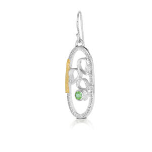 Peridot Puddle Earring