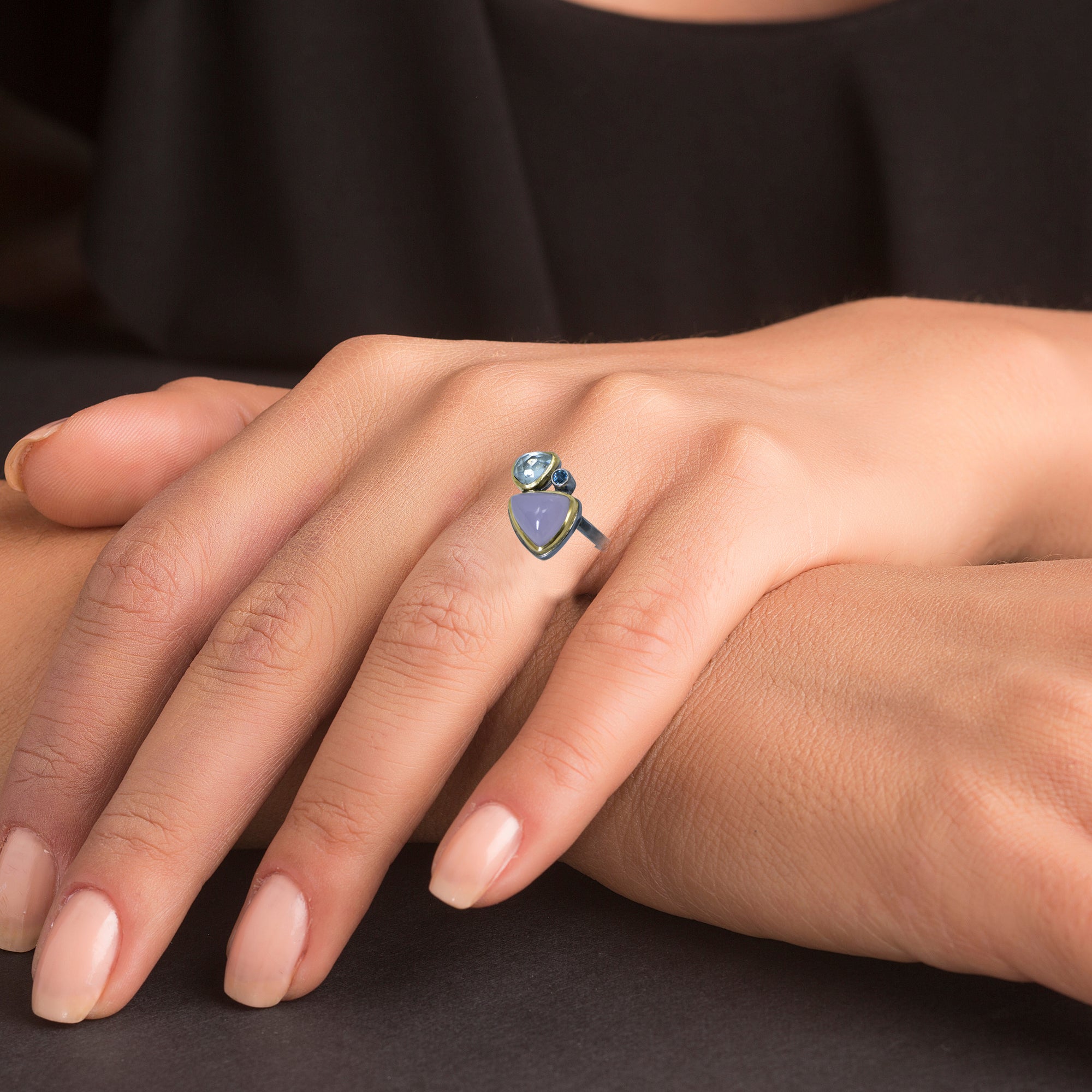 Lavender Blue Nightfall Ring