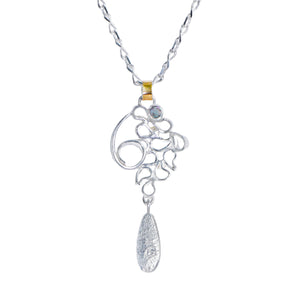 Opal Swirling Chrysoprase Pendant