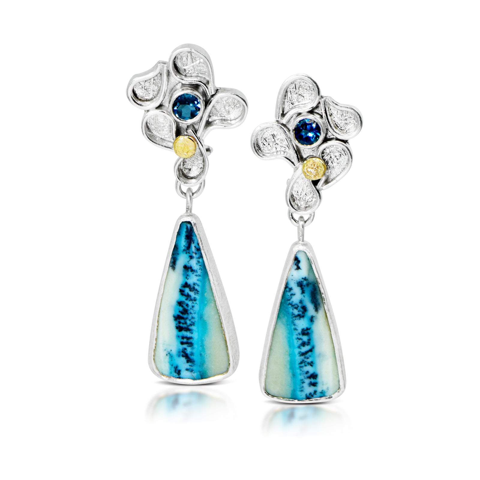 Opalwood Plumeria Earrings