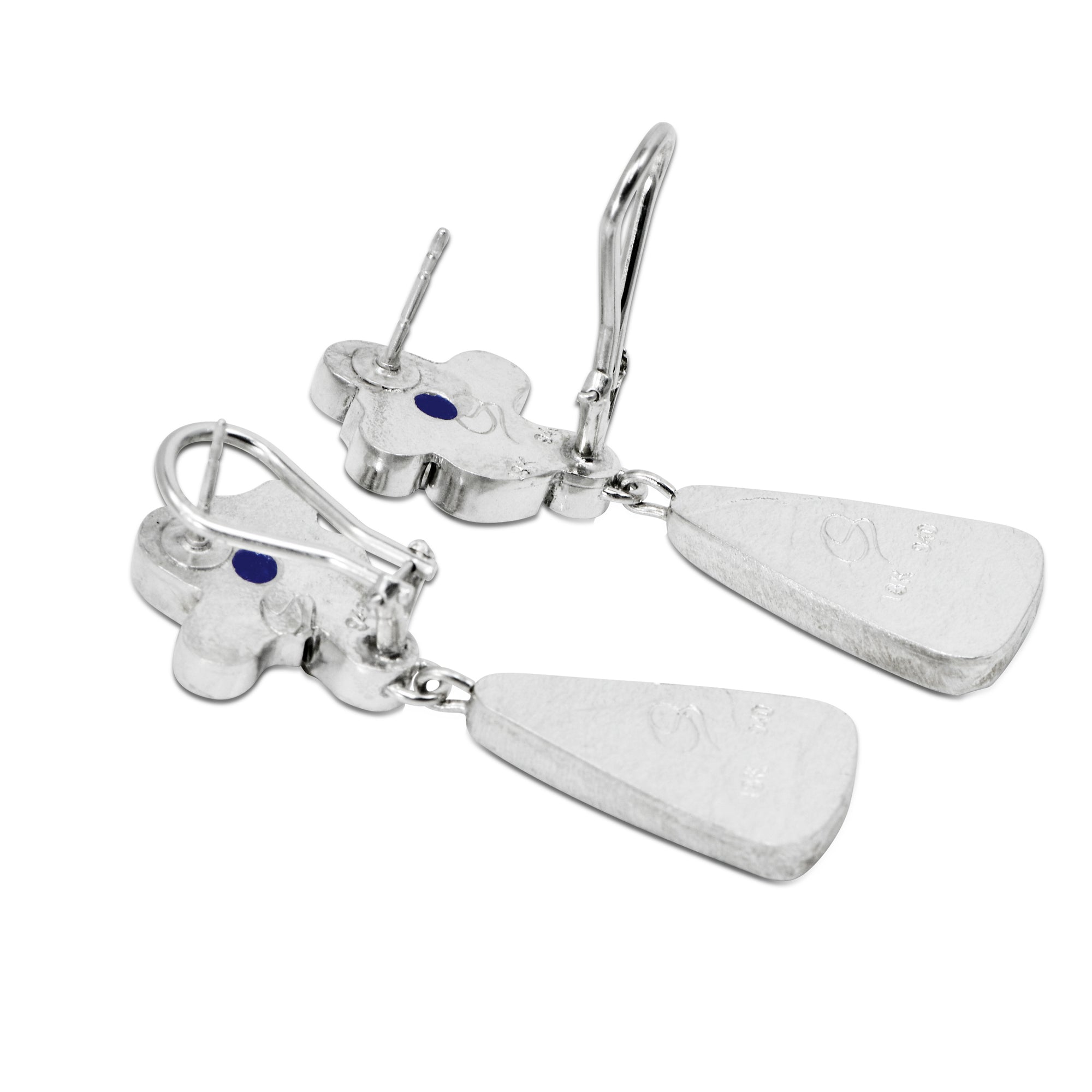 Opalwood Plumeria Earrings