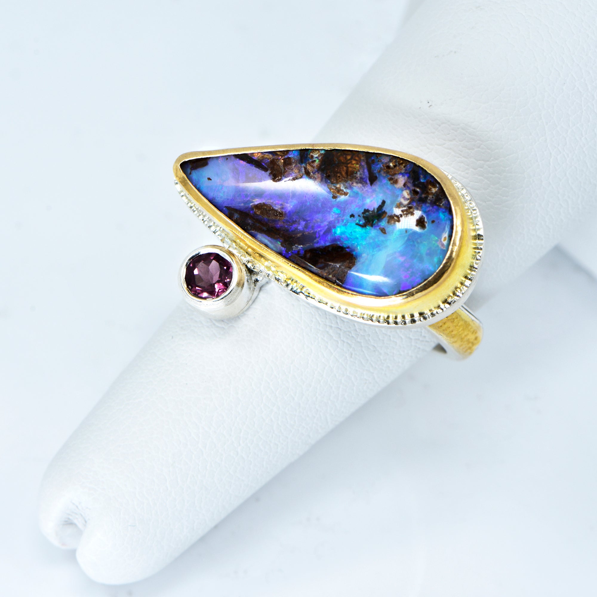 Queensland Boulder Opal Ring