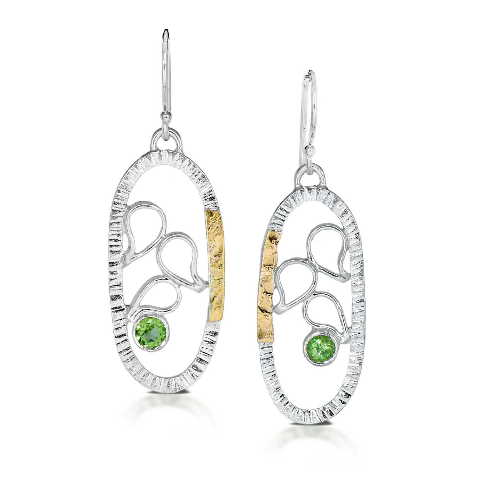 Peridot Puddle Earring