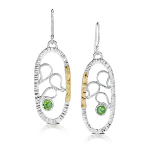 Peridot Puddle Earring