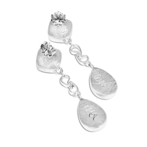 Snowflakes & Tourmaline Earrings