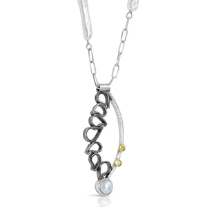 Pearls in a Waterfall Pendant