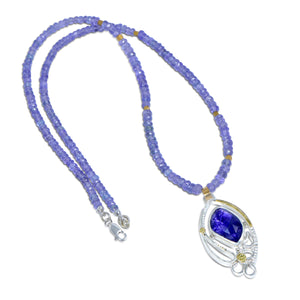 Tanzanite Blue Cascade Necklace