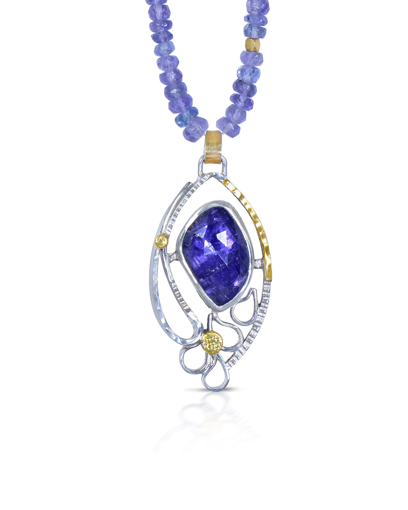 Tanzanite Blue Cascade Necklace