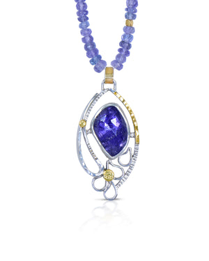 Tanzanite Blue Cascade Necklace