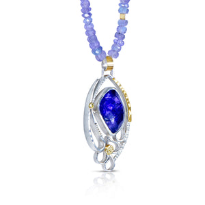 Tanzanite Blue Cascade Necklace