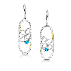 Topaz Puddle Earring