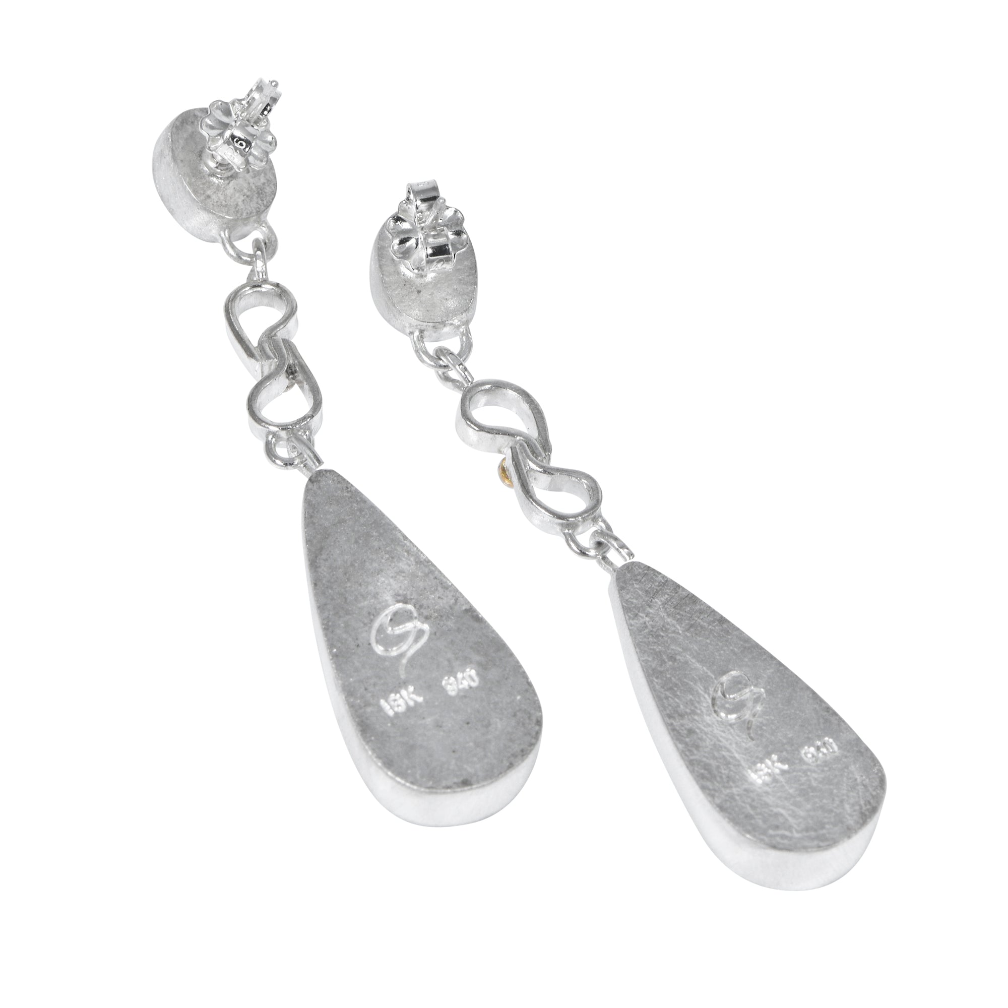 Swirls of Blue Earrings