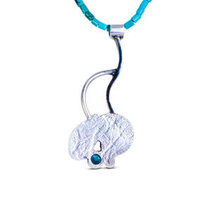 Double Turquoise Split Pendant