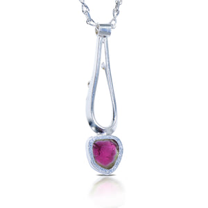 Watermelon Tourmaline Falls Pendant