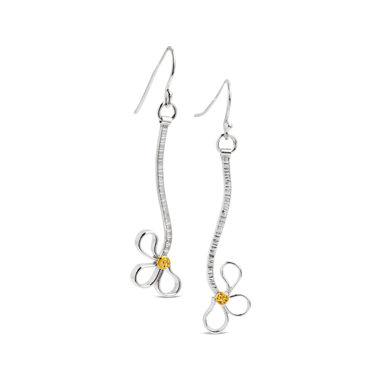 Trillion Drop Earrings